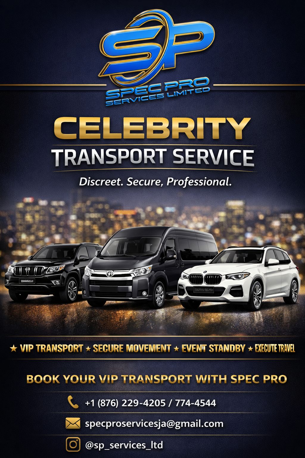 Spec Pro celebrity and VIP transportation
