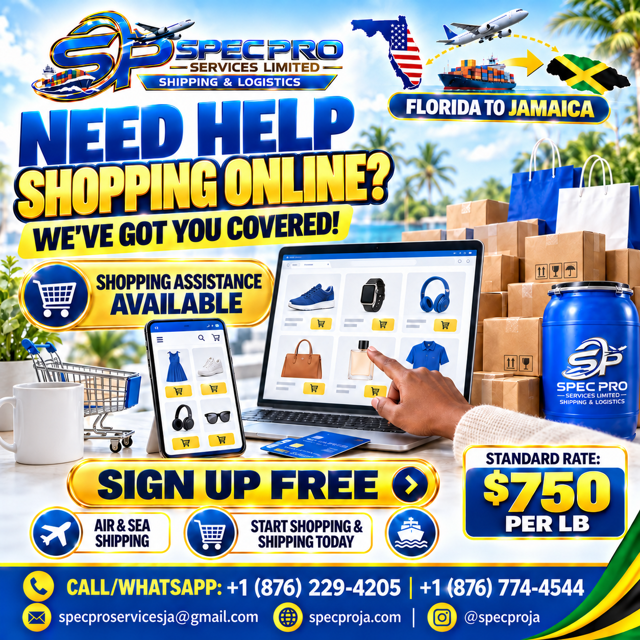 Online shopping and shipping